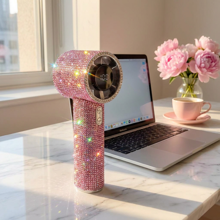 Glam Fan Pro — The Rhinestone Fan Built For Hot Girls